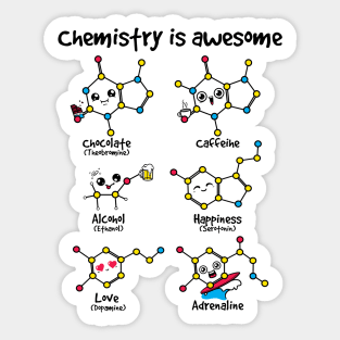 chemistry is awesome Sticker